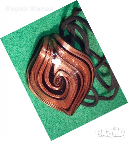 МУРАНО ВЕНЕЦИАНСКО МАРКОВО СТЪКЛО Мурано АРТ ПЕНДАНТ МЕДАЛЬОН 22824, снимка 2 - Колиета, медальони, синджири - 33434976