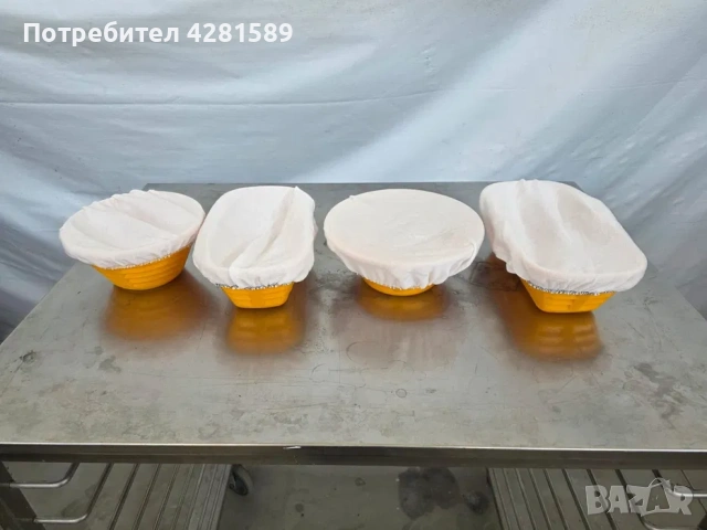 Пластмасови форми за втасване на хляб с плат, снимка 7 - Други машини и части - 53657985