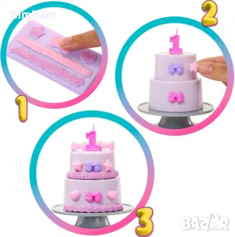Оригинална куклa Barbie® Party Unboxed - Рожден Ден  / 10 изненади, снимка 6 - Кукли - 49091784