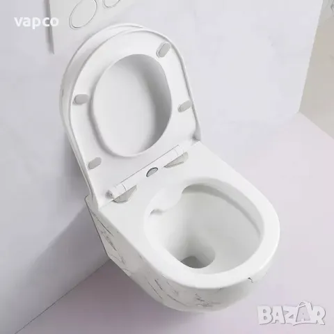 Конзолна тоалетна чиния - бял мрамор, снимка 3 - Други - 47442228