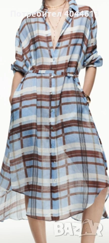 Дамска рокля от рамия, снимка 5 - Рокли - 53647248