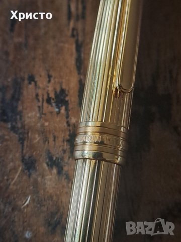 химикалка Montlbanc Meisterstück Solitaire Sol GP-PS позлатена 2930 Mod 164, снимка 8 - Ученически пособия, канцеларски материали - 41085240