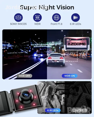 Azdome M550 MAX Dashcam , снимка 8 - Аксесоари и консумативи - 56274109