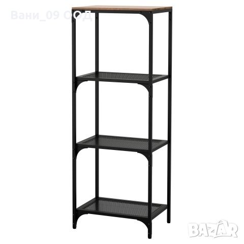 Красива стабилна етажерка в индустриален стил, снимка 2 - Етажерки - 34611928