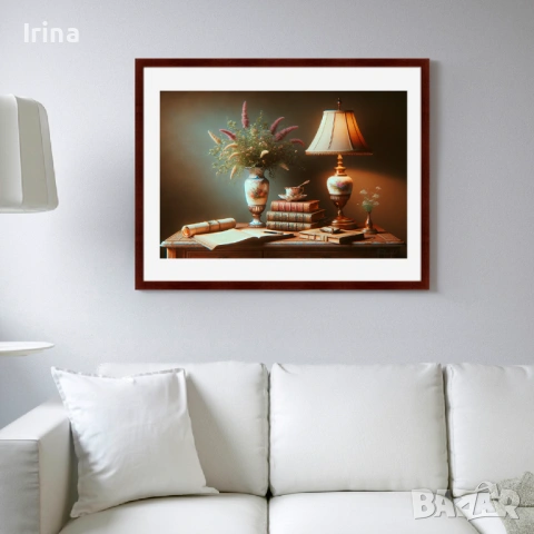 Натюрморт - цифрова маслена живопис (AI-generated), снимка 2 - Картини - 53221142