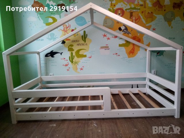 Детско легло тип къщичка, снимка 1 - Спални и легла - 34188927