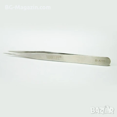 Финна професионална часовникарска пинсета с прав връх за ремонт на часовници часовникари бижутери, снимка 3 - Други инструменти - 50988298