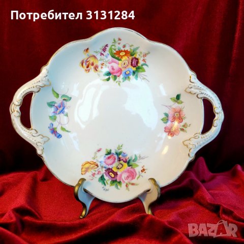 Барокова антикварна порцеланова чиния купа Англия