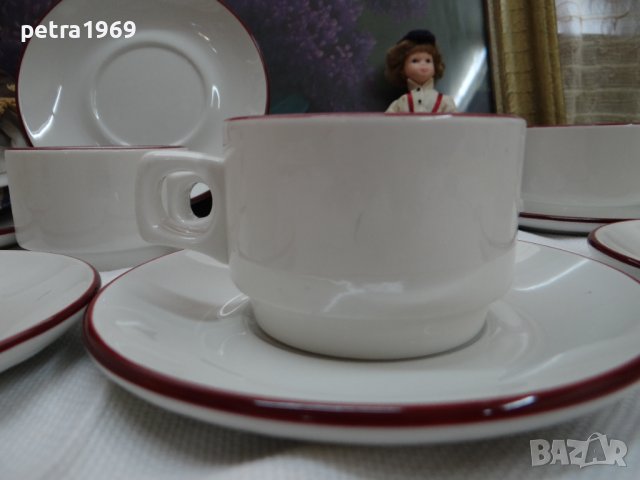 Английски порцеланови двойни сетове на Dudsson, снимка 2 - Чаши - 42187294