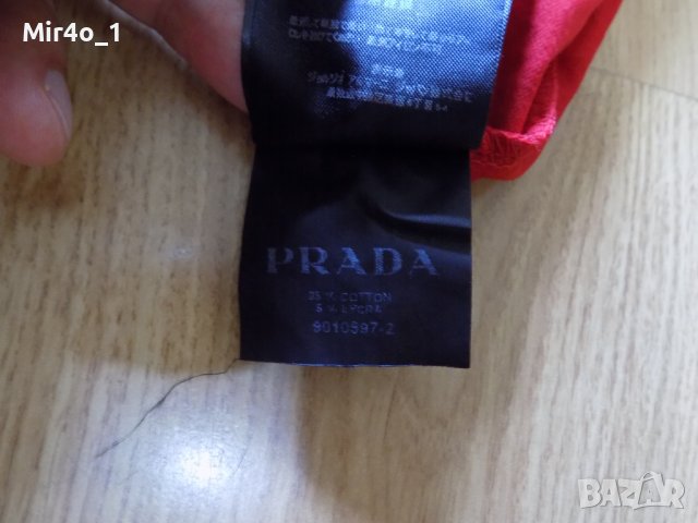 тениска prada риза блуза фанела потник червена мъжка спортна размер М, снимка 6 - Тениски - 41780814