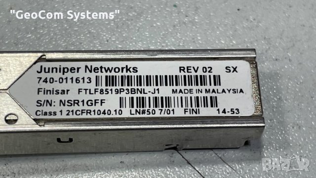 Juniper Networks Finistar FTLF8519P3BNL-J1 1000BASE-SX SFP, снимка 2 - Мрежови адаптери - 34721253