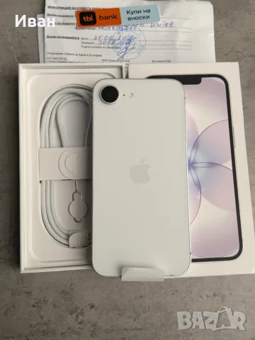 КАТО НОВ•iPhone 17e WHITE* 256GB! *ЛИЗИНГ TBI бял, снимка 2 - Apple iPhone - 56389749