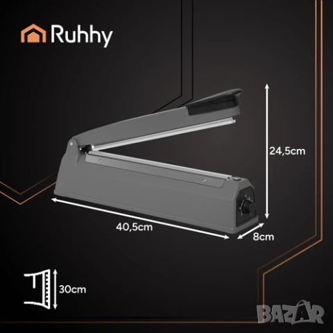 Лепачка за пликове / Ръчна лепачка за найлон / Импулсна лепачка, снимка 2 - Друго търговско оборудване - 51270758