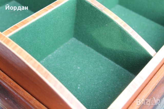 Кутия за часовници дърво интарзия, снимка 15 - Антикварни и старинни предмети - 42357154