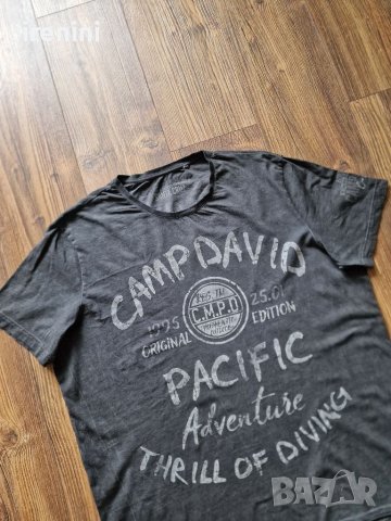 Страхотна мъжка тениска CAMP DAVID размер 2XL , снимка 5 - Тениски - 41704814