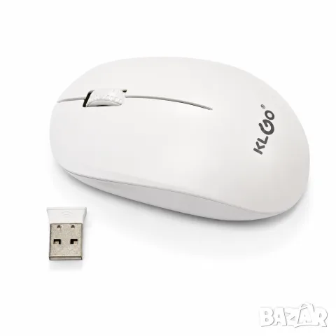 Безжична компютърна мишка KLGO 1200 DPI бяла, снимка 3 - Аксесоари и консумативи - 55870979