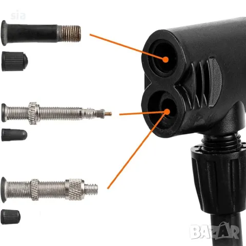 Помпа за гуми, ръчна, снимка 2 - Аксесоари и консумативи - 47503669