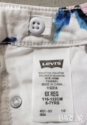 Къси панталони Levi's за момиченце на 6 год., снимка 5 - Детски къси панталони - 41592136