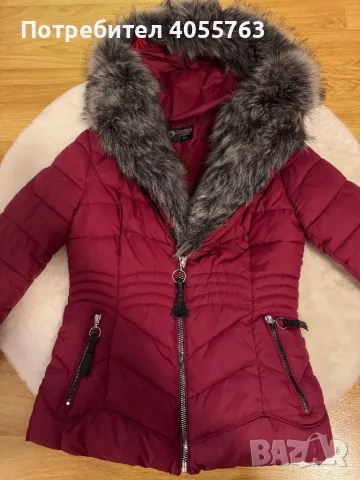 Червено дамско яке