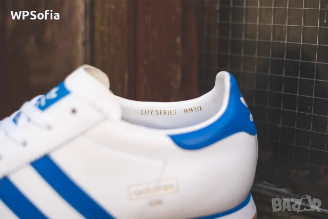 Adidas Originals ROM Leather White Blue Чисто Нови Ест Кожа UK8 / EU42, снимка 7 - Маратонки - 50548879