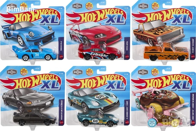 Колички Hot Wheels XL / Хот Уилс - 6 модела