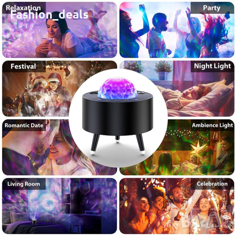 Нов 2 в 1 Прожектор за детска стая и USB Музикална колона за Атмосфера, снимка 7 - Други - 36356889