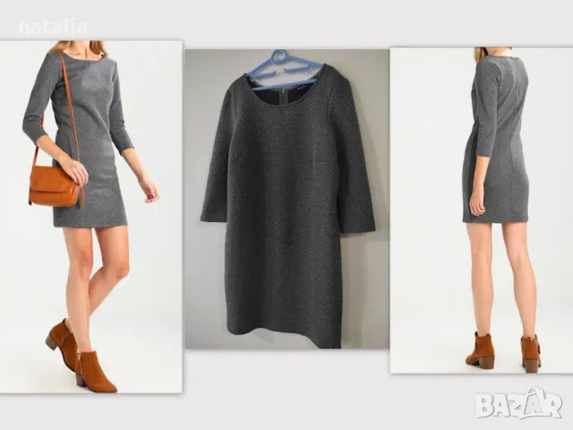 Дамска рокля в сиво! , снимка 4 - Рокли - 48007958