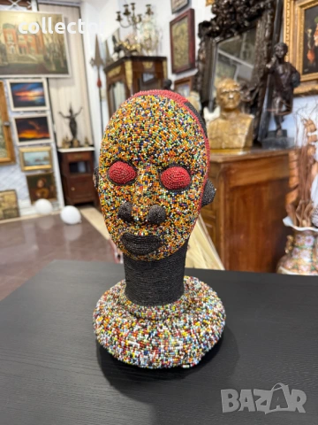 Кралска камерунска глава от теракота. №7876