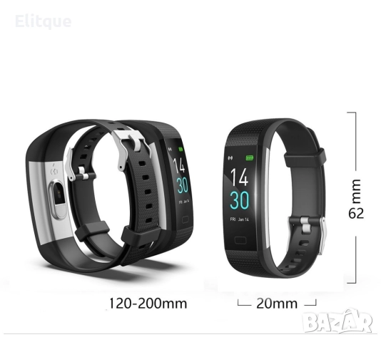 Runmifit S5 смарт гривна за активно спортуване измерва различни индикации SMW48, снимка 9 - Смарт гривни - 52819474