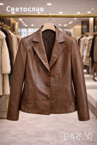 Дамски якета от естесгвена кожа , снимка 14 - Якета - 53526903