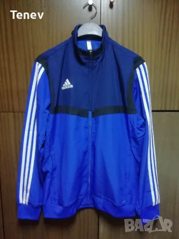 Adidas Climalite Ново Оригинално Горнище размер М синьо 