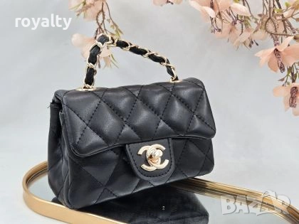 Ch🅰️nel Нова Кожена Черна Дамска Чанта 
