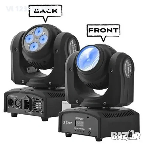 5 LED Moving Head Double - Диско ефект тип BEAM движеща се глава 5 LED, снимка 2 - Други - 53816508