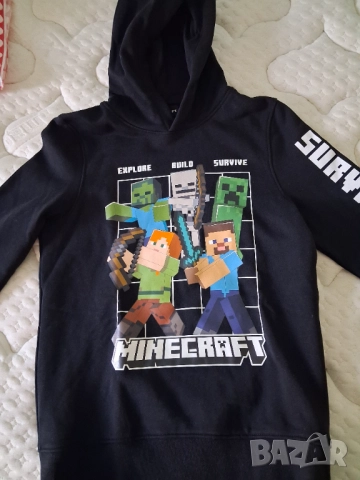 Суичер с качулка за момче, снимка 2 - Детски анцузи и суичери - 51444843