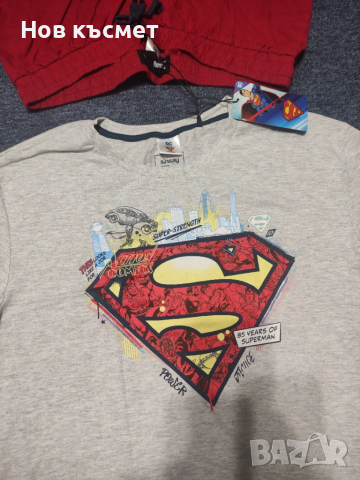 Нова мъжка пижама Sinsay М, L, XXL / Superman/ Grinch/ / Disney/ Коледа, снимка 3 - Тениски - 52033525