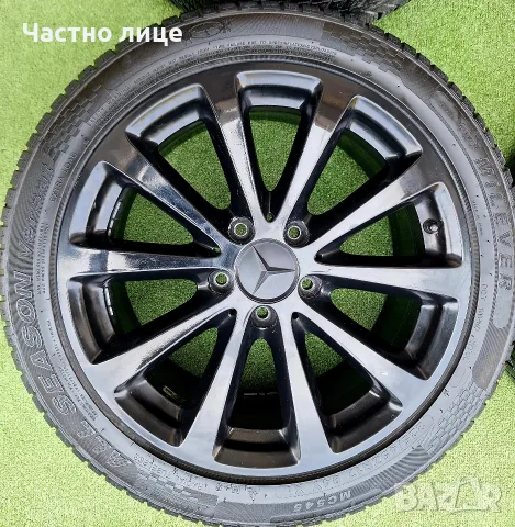 Продавам 4бр 17-ки джанти с всесезонни гуми за Мерцедес W203,W204, снимка 2 - Гуми и джанти - 55772733