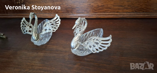 Две кристални бонбониери, снимка 7 - Други стоки за дома - 53426647