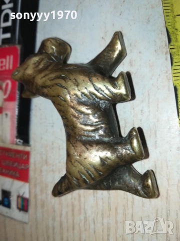 ЗАЯВЕНО-Шотландски териер-КУЧЕ МЕД МЕСИНГ-ВНОС ФРАНЦИЯ 0609251636, снимка 18 - Антикварни и старинни предмети - 51626370