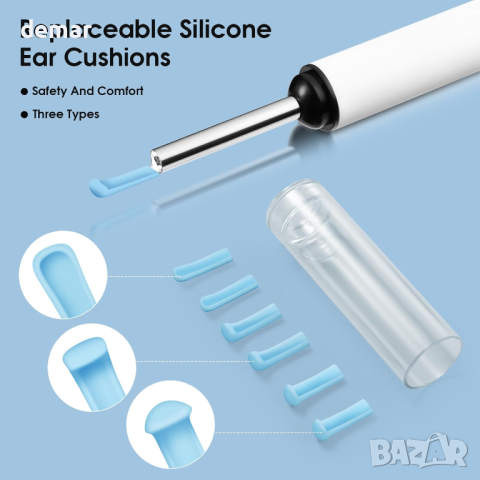 Комплект за премахване на ушна кал OneAmg 1920P HD отоскоп с камера, снимка 8 - Други - 44580288