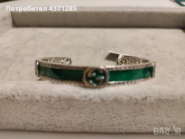 гривна stainless steel с Gucci мотиви, снимка 2 - Гривни - 48923277