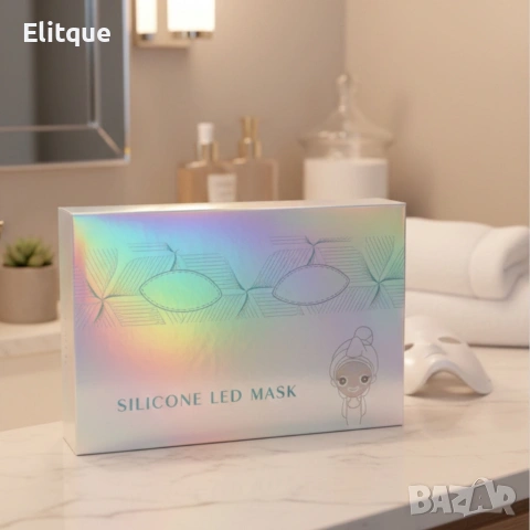 LED Маска за лице със 7 светлинни режима – Домашна фототерапия за по-чиста и спокойна кожа, снимка 12 - Други - 53243127