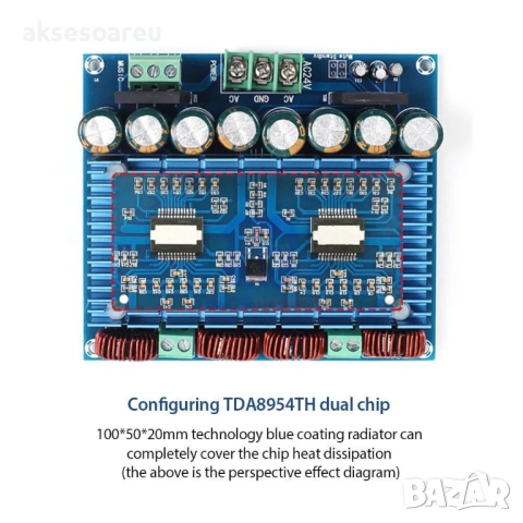 Нов TDA8954TH Двуканален 420 W x 2 клас D цифров аудио стерео усилвател HI-FI модул на платка XH-M25, снимка 12 - Ресийвъри, усилватели, смесителни пултове - 53782998