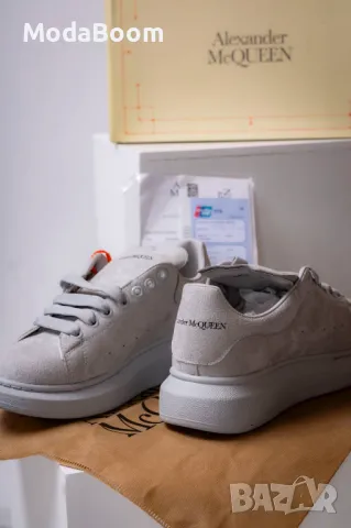 Alexander McQueen мъжки сиви маратонки , снимка 4 - Маратонки - 48652568