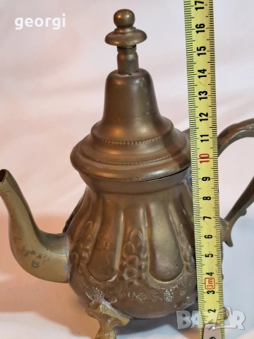 стар бронзов чайник 32/1, снимка 9 - Антикварни и старинни предмети - 53093099
