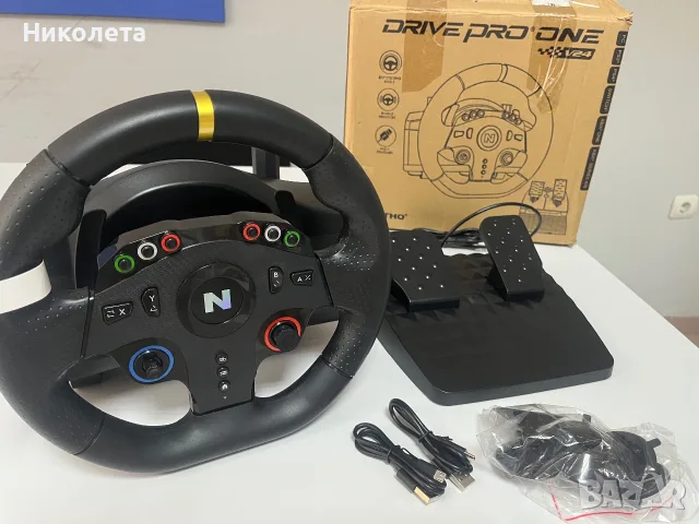 Геймърски волан с педали NiThO Drive Pro One V24. НОВ
