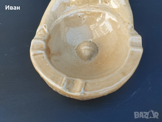 Винтидж порцеланова мечка пепелник, снимка 4 - Антикварни и старинни предмети - 52226707