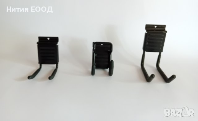 Куки за гараж и склад, масивни, прахово боядисани, опция панел за закачане