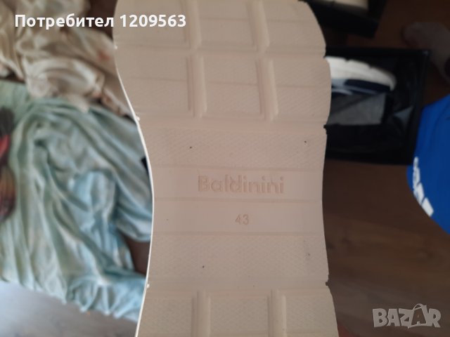 италиански мъжки кожени обувки baldinini 43 от естествена кожа, снимка 4 - Маратонки - 41722788