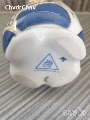 7бр серия Royal Dux Bohemia 14см/Роял Дюкс Бохемия стара малка порцеланова ваза/мини-вазичка, снимка 10 - Вази - 51441216