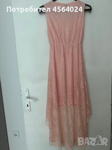 Розова рокля, снимка 7 - Рокли - 51361568